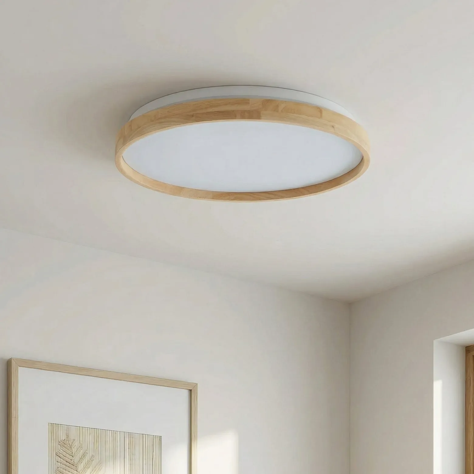 Lindby Smart LED kattovalaisin Mirren puu Ø49.5cm CCT Tuya CCT Tuya