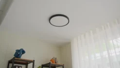 Lindby Smart LED kattovalaisin Pravin, Ø 30 cm, CCT, musta