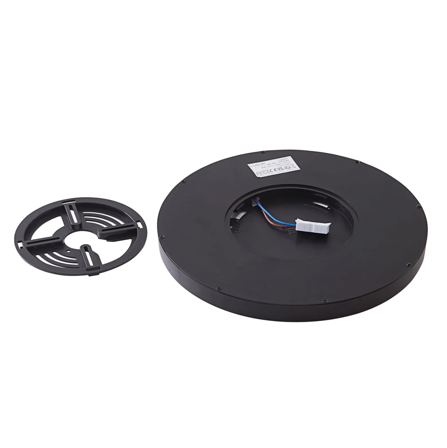 Lindby Smart LED kattovalaisin Pravin, Ø 30 cm, CCT, musta