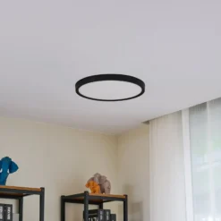 Lindby Smart LED kattovalaisin Pravin, Ø 40 cm, CCT, musta