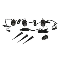 Lindby Smart LED-kohdevalaisin ulos Nymo, CCT, RGB, Tuya, 3 kpl:n sarja