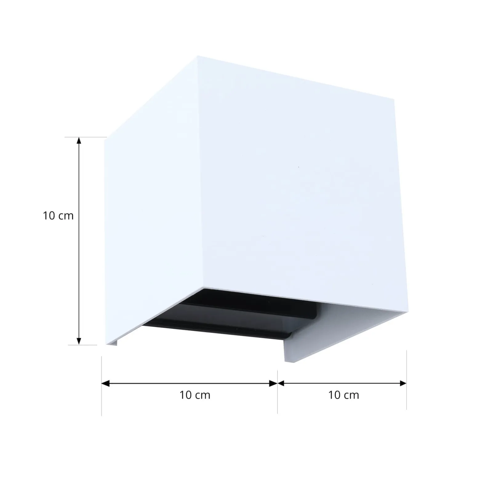 Lindby Smart LED-ulkoseinälamppu Dara, 10 cm, valkoinen, CCT Tuya