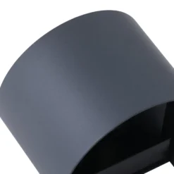 Lindby Smart LED-ulkoseinälamppu Dara, harmaa, pyöreä, CCT RGB, Tuya