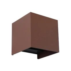 Lindby Smart LED-ulkoseinälamppu Dara, ruostumaton teräs, kulmikas, CCT RGB,