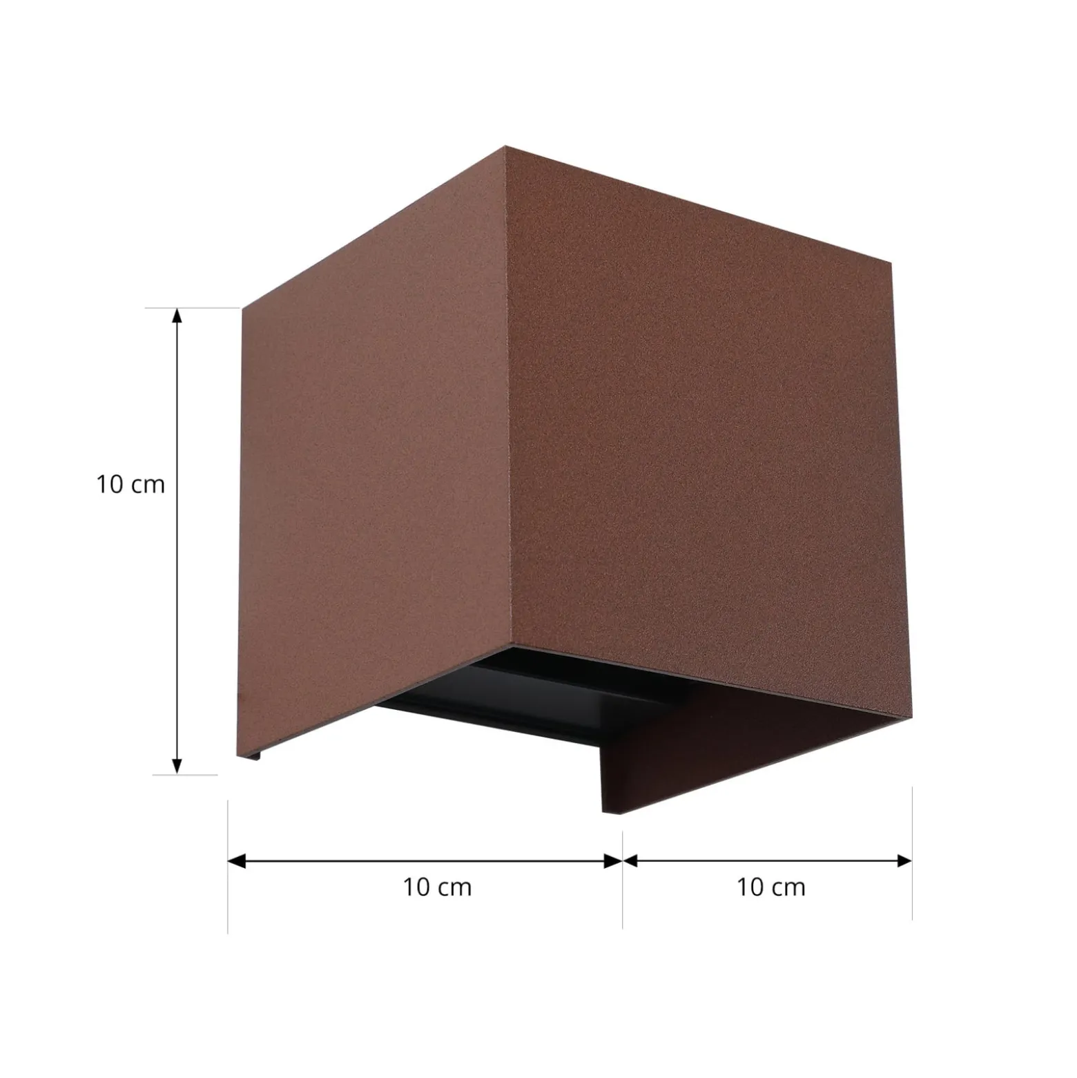 Lindby Smart LED-ulkoseinälamppu Dara, ruostumaton teräs, kulmikas, CCT RGB,