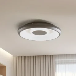Lindby Smart Lynden LED-kattovalaisin Ø 48cm musta RGB Tuya Tuya
