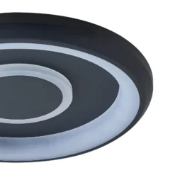 Lindby Smart Lynden LED-kattovalaisin Ø 48cm musta RGB Tuya Tuya