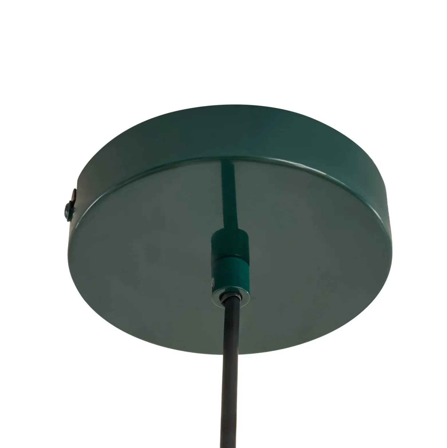 Lindby Tivra -riippuvalaisin, kiiltävä vihreä, Ø 35 cm, metalli