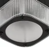 Lindby ulkoseinälamppu Halvar, musta, 24 cm, 2 x GU10, IP65