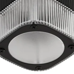 Lindby ulkoseinälamppu Halvar, musta, 24 cm, 2 x GU10, IP65