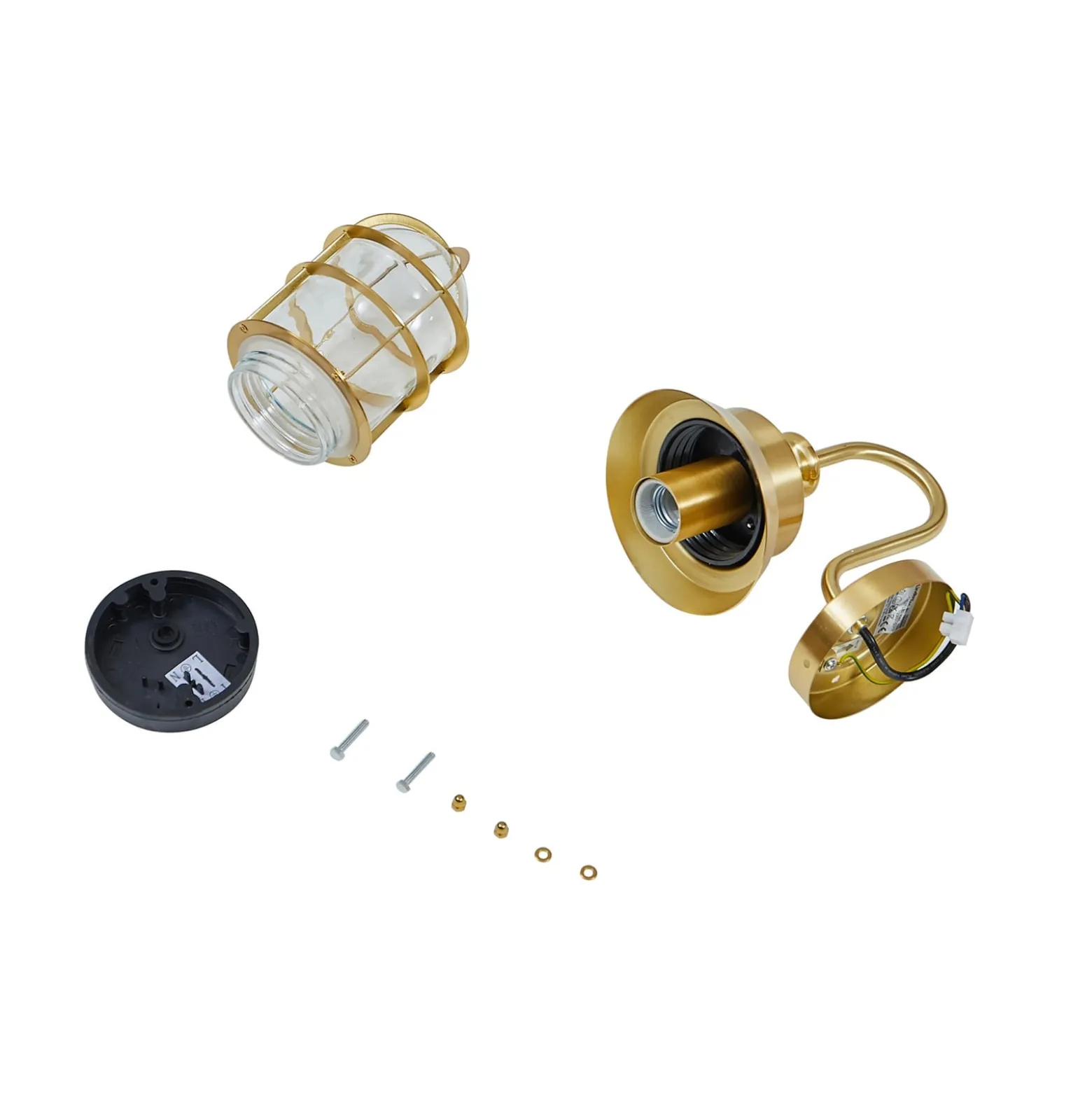 Lindby ulkoseinävalaisin Adalie, messinkivärinen, ruostumaton teräs