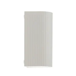 Lindby ulkoseinävalaisin Aluvo, valkoinen, 16 cm, IP65, aallotettu