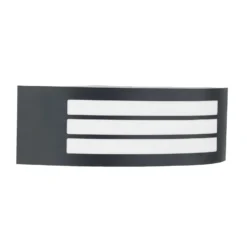 Lindby ulkoseinävalaisin Vimal, E27, 32 cm, musta, alumiinia