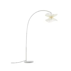 Lindby ulkotilojen lattiavalaisin Valdorin, beige, 199 cm, IP44