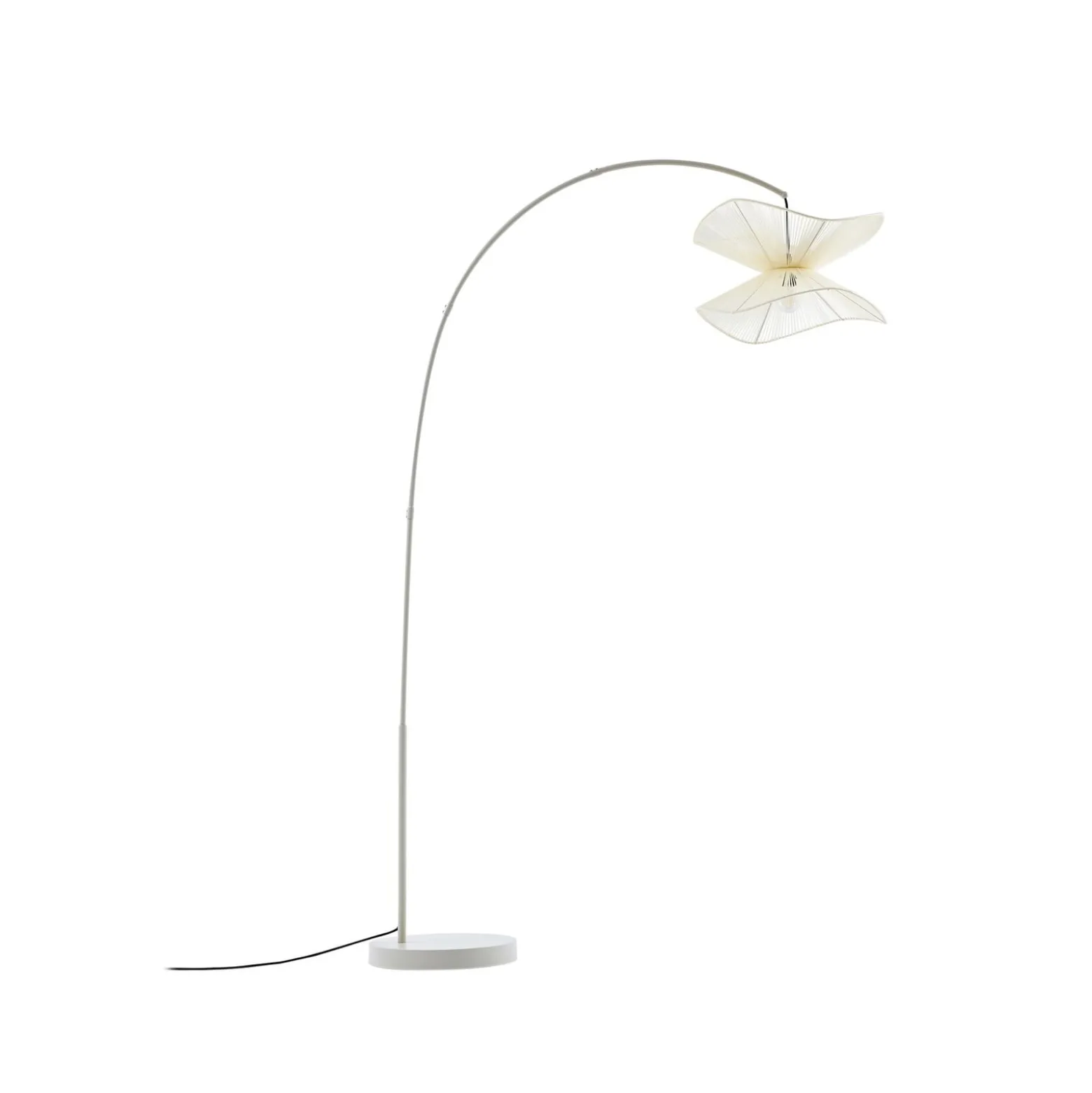 Lindby ulkotilojen lattiavalaisin Valdorin, beige, 199 cm, IP44