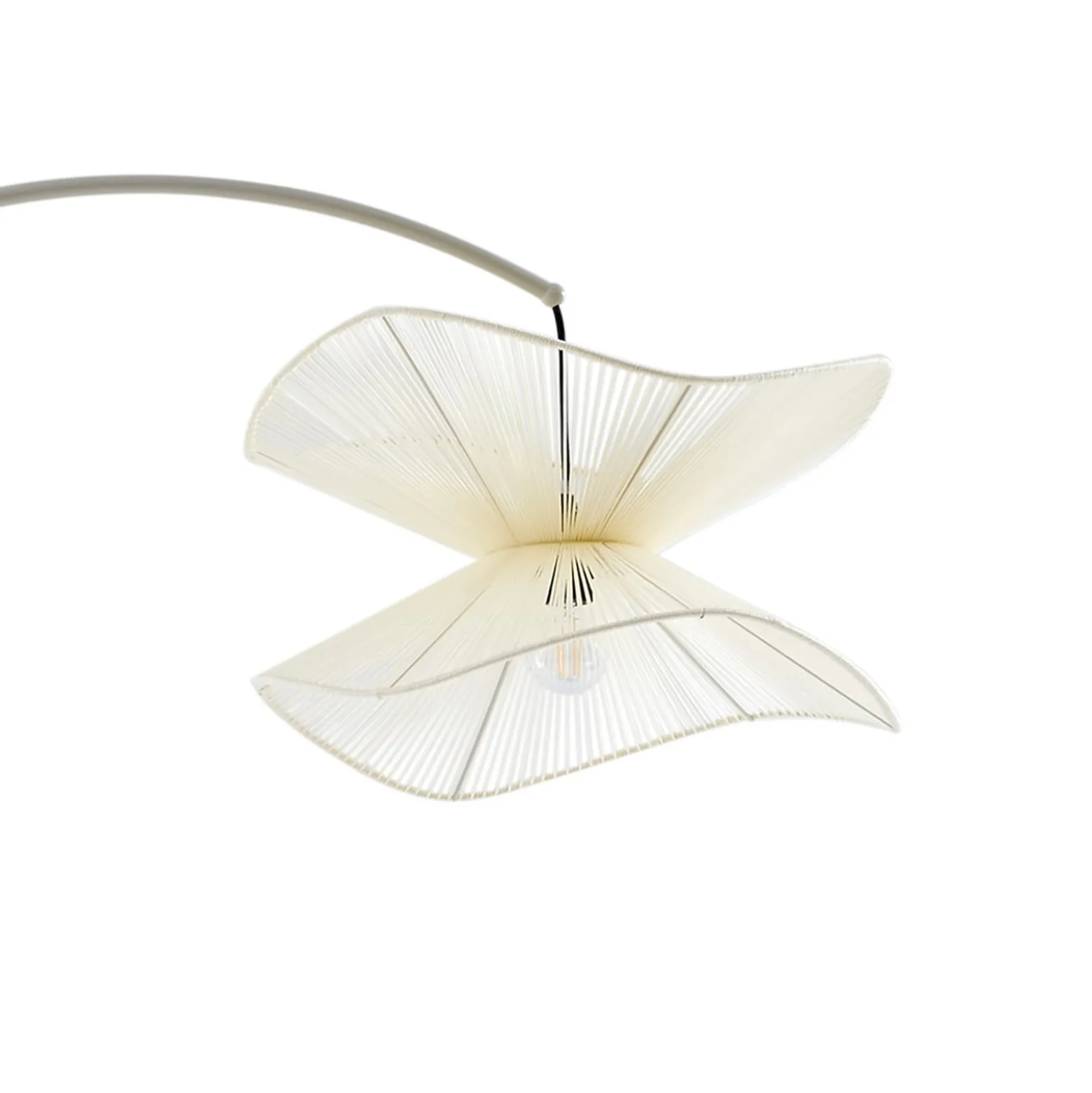 Lindby ulkotilojen lattiavalaisin Valdorin, beige, 199 cm, IP44