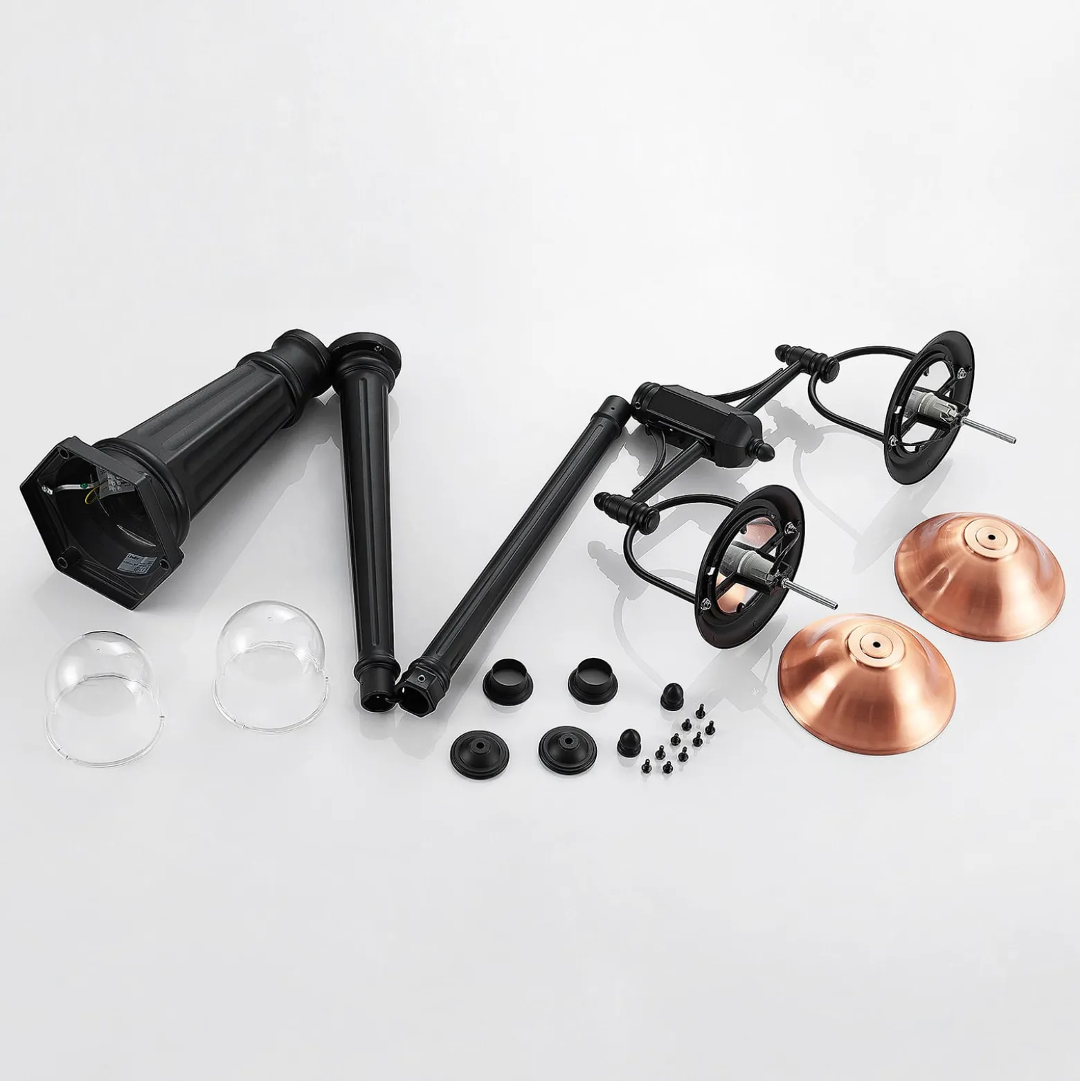 Lindby ulkovalaisin Clint, 225cm, 2-valo, merivedenkestävä, E27