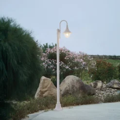 Lindby ulkovalaisin Daphne, 220 cm, valkoinen, metalli, E27