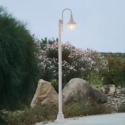 Lindby ulkovalaisin Daphne, 220 cm, valkoinen, metalli, E27