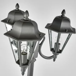 Lindby ulkovalaisin Edana, 212 cm, 3-lamppuinen, antrasiitti, E27, IP44