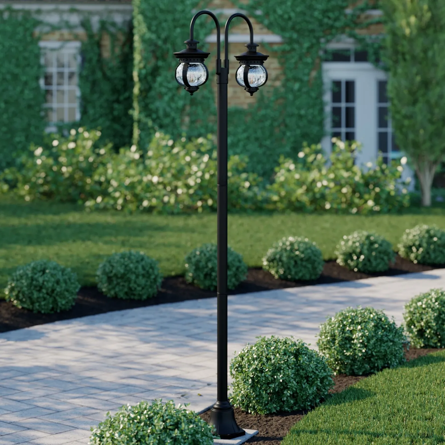 Lindby ulkovalaisin Farley, 215 cm, 2-valo, IP44, E27