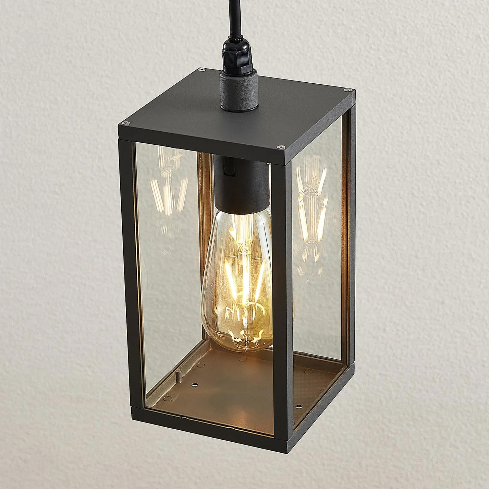 Lindby ulkovalaisin Filimon, antrasiitti, 22 cm, IP44, E27