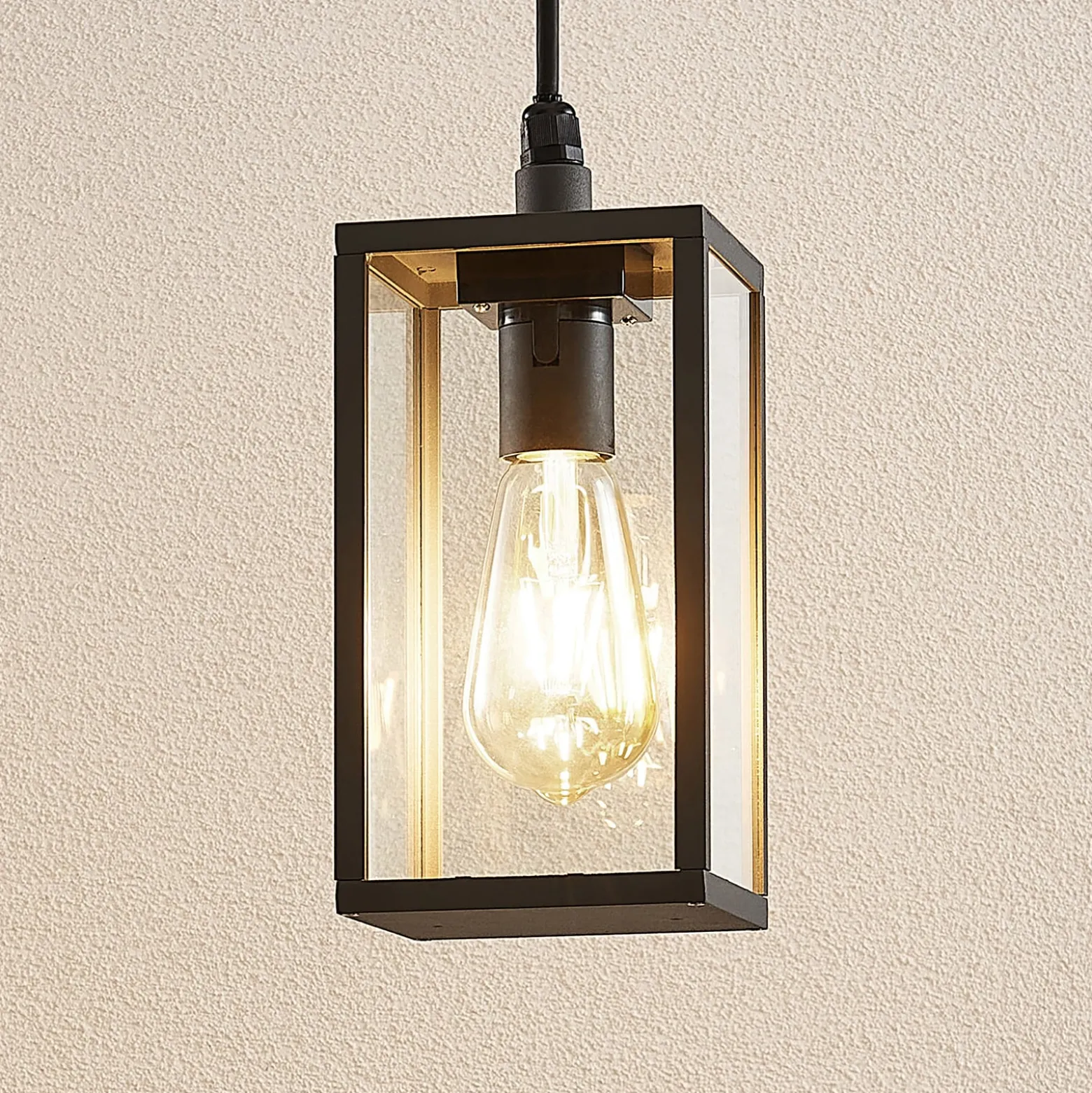 Lindby ulkovalaisin Filimon, antrasiitti, 22 cm, IP44, E27