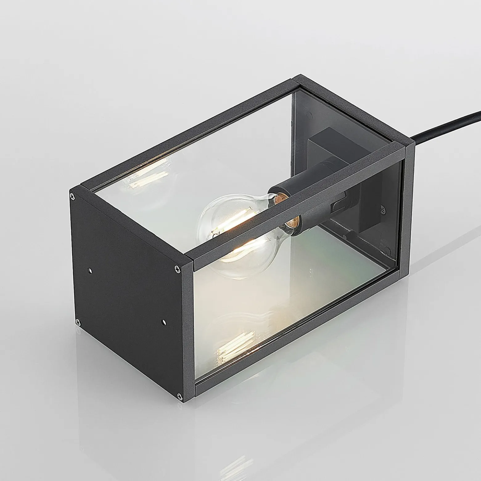 Lindby ulkovalaisin Filimon, antrasiitti, 22 cm, IP44, E27
