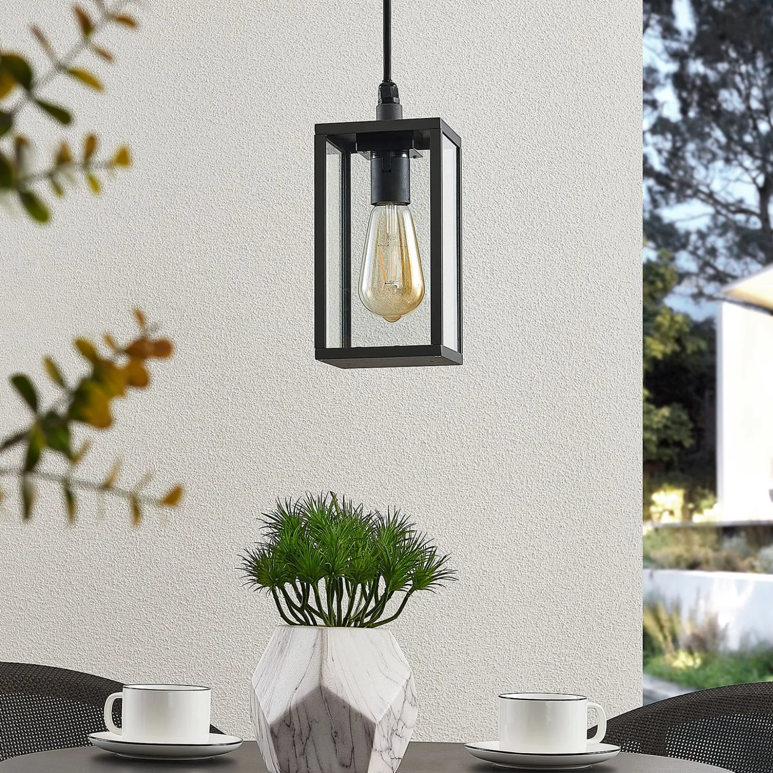 Lindby ulkovalaisin Filimon, antrasiitti, 22 cm, IP44, E27
