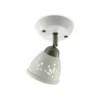 Lindby valonheitin Sanrike, korkeus 16 cm, 1-valo, valkoinen, keraaminen