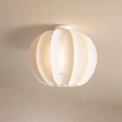 Lindby Winslow -kattovalaisin, kermanvalkoinen, halkaisija 50 cm, E27