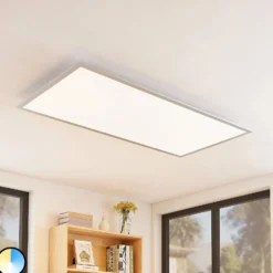 Lindby Zento LED-paneeli, CCT, himmennin
