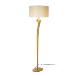 Lino-lattiavalaisin, kullanvärinen/ecru, korkeus 160 cm, rauta