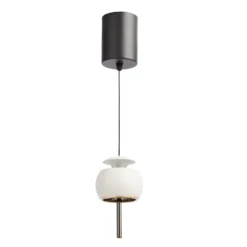 LOOM DESIGN LED-riippuvalaisin Parachute, valkoinen, Ø 9,6 cm, alumiini