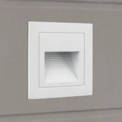 Loro LED upotettava seinävalaisin, valkoinen, leveys 8,5 cm, alumiinia