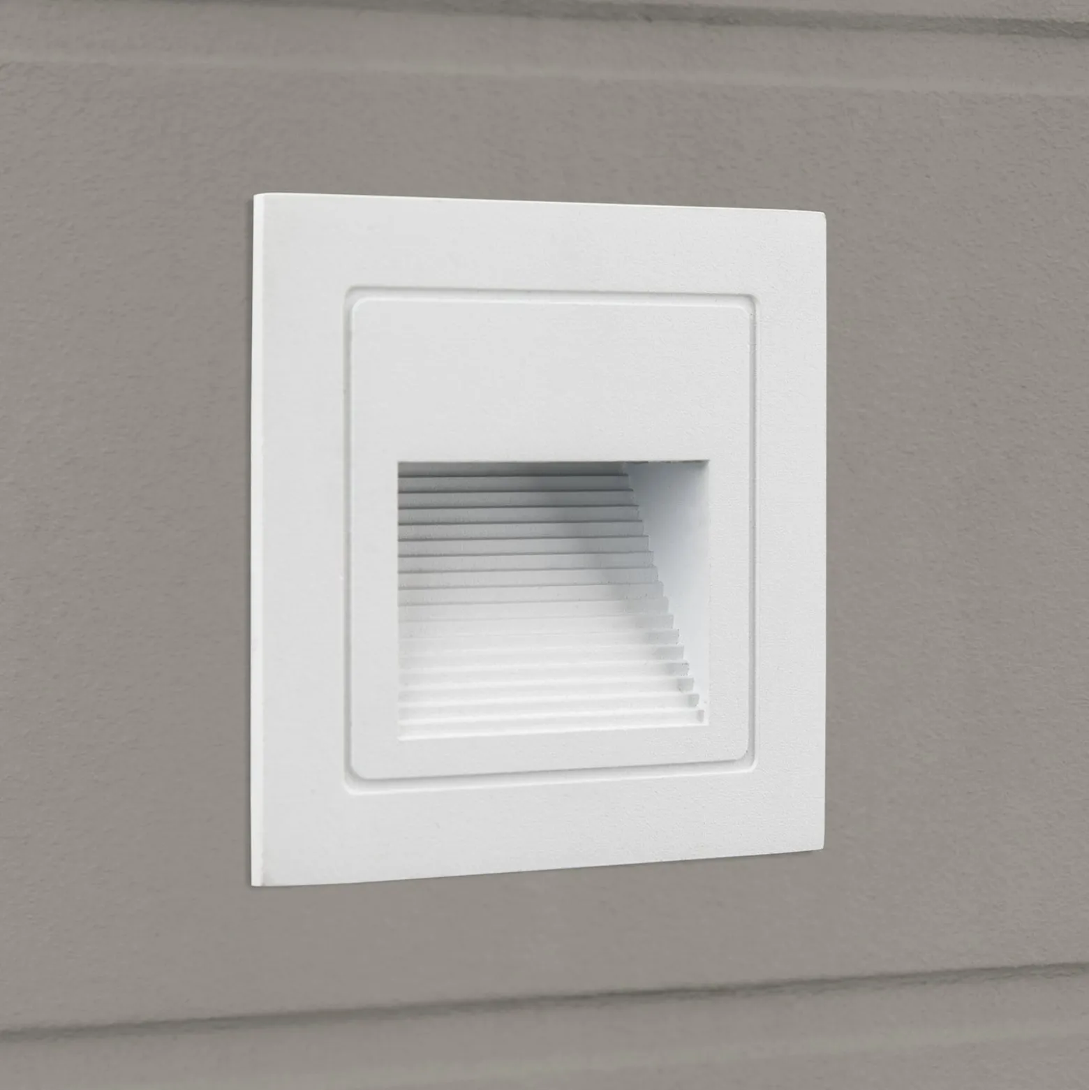 Loro LED upotettava seinävalaisin, valkoinen, leveys 8,5 cm, alumiinia