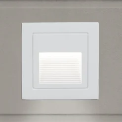 Loro LED upotettava seinävalaisin, valkoinen, leveys 8,5 cm, alumiinia
