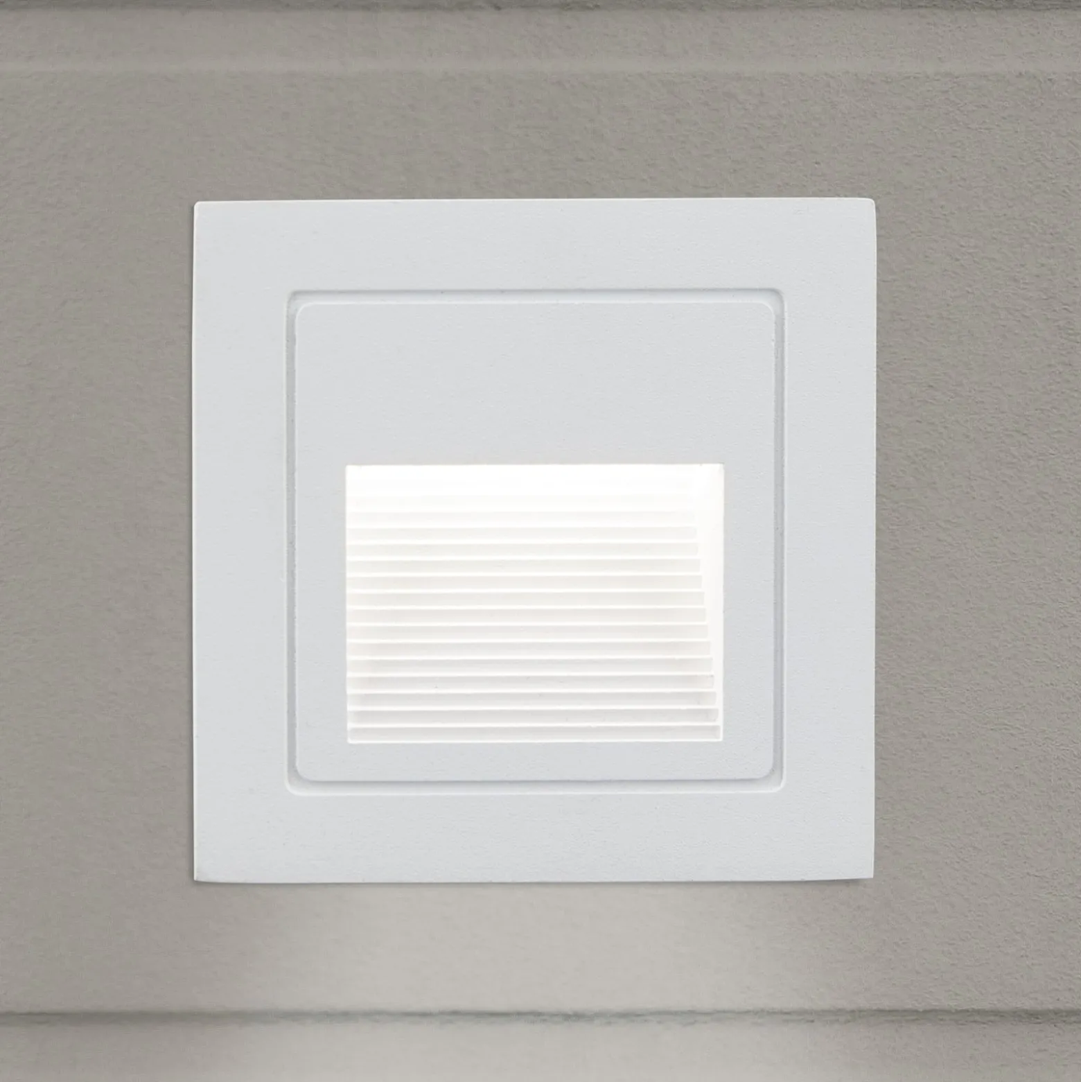 Loro LED upotettava seinävalaisin, valkoinen, leveys 8,5 cm, alumiinia