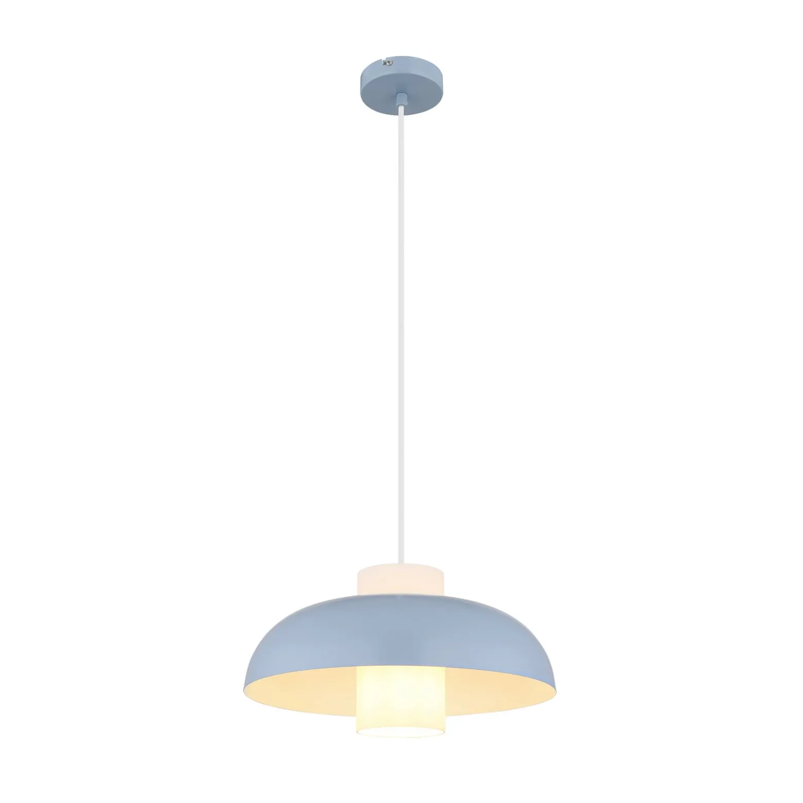 Lowe-riippuvalo, sininen matta, Ø 38 cm, metallia