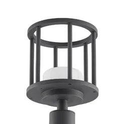Lucande Berenike seinävalaisin, 85 cm, tummanharmaa, metallia, GX53