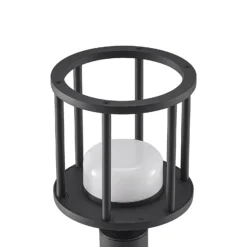 Lucande Berenike seinävalaisin, 85 cm, tummanharmaa, metallia, GX53