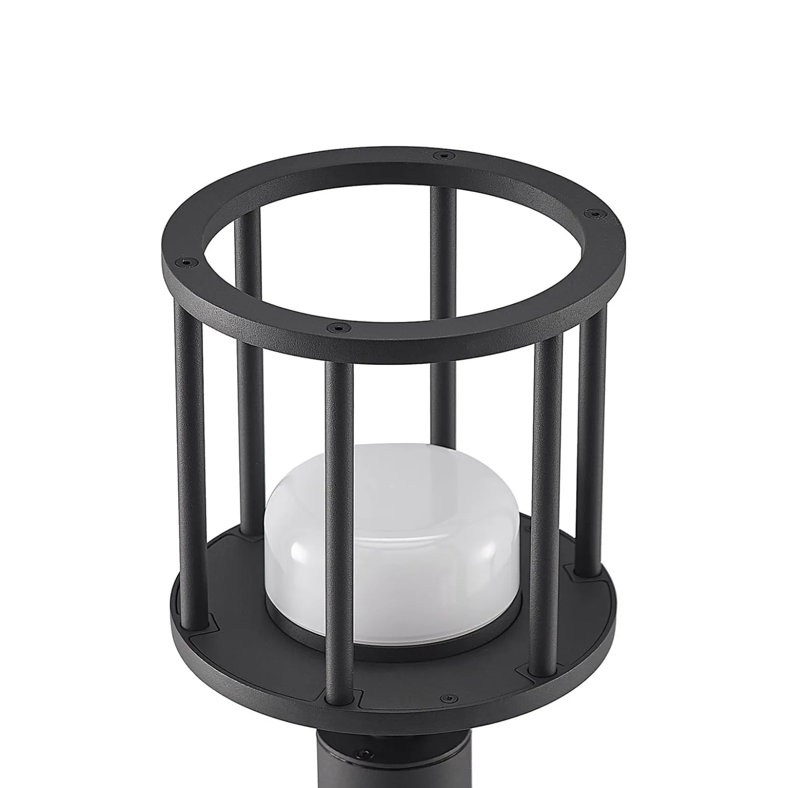 Lucande Berenike seinävalaisin, 85 cm, tummanharmaa, metallia, GX53