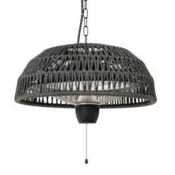 Lucande Calenza -terassilämmitin, musta, halkaisija 50 cm, 1 500 W