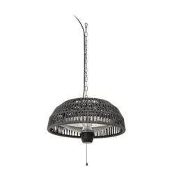 Lucande Calenza -terassilämmitin, musta, halkaisija 50 cm, 1 500 W