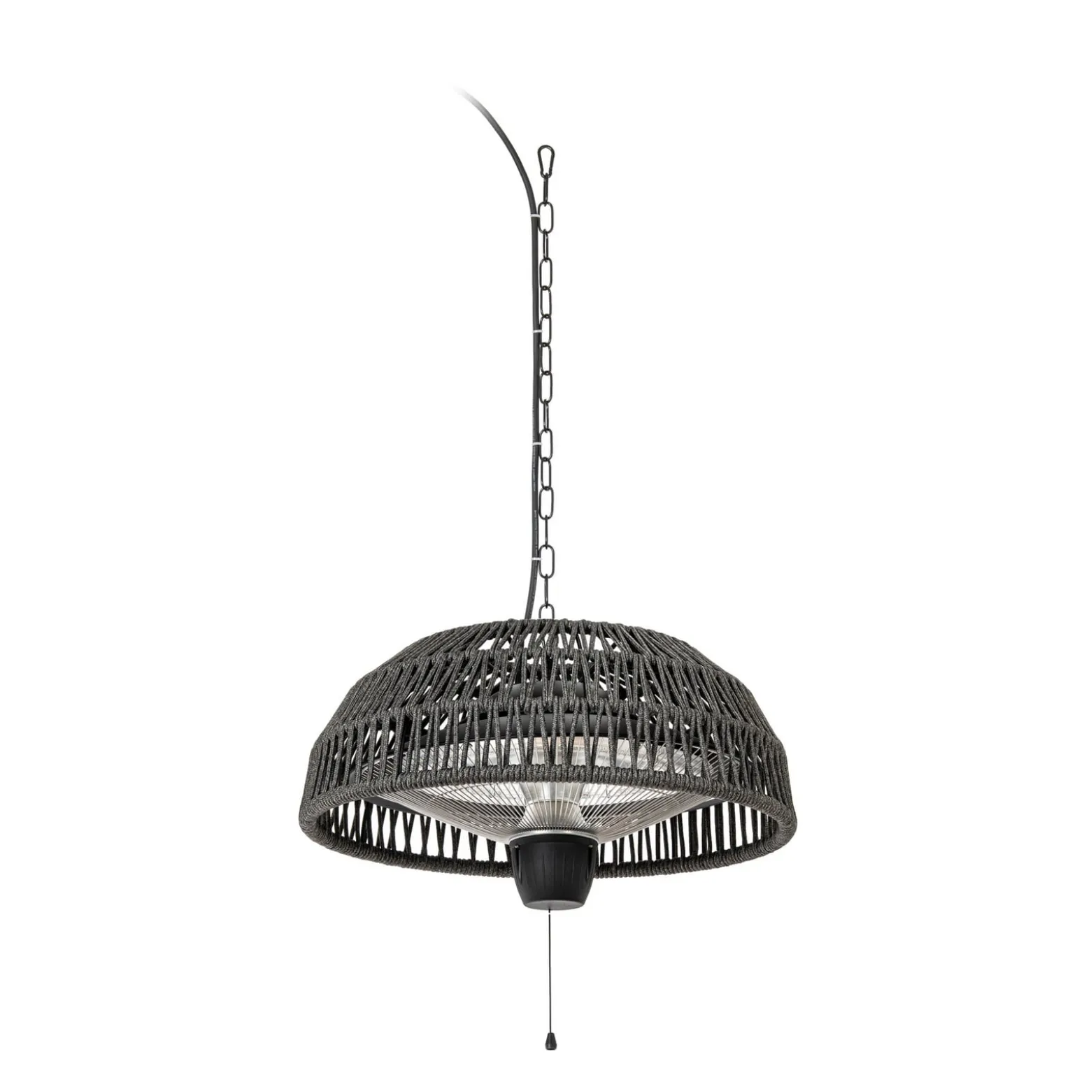 Lucande Calenza -terassilämmitin, musta, halkaisija 50 cm, 1 500 W