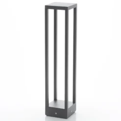 Lucande Carlota LED-riippuvalaisin, antrasiitti, 65 cm, metallia