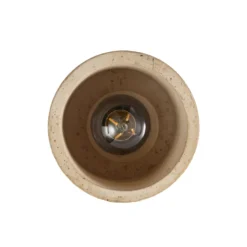 Lucande Carlotta -kattovalaisin, halkaisija 12 cm, beige, betoni, E27