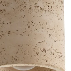 Lucande Carlotta -kattovalaisin, halkaisija 12 cm, beige, betoni, E27