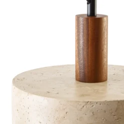 Lucande Carlotta -riippuvalaisin, 1-lamppuinen, halkaisija 27 cm, beige, betoni