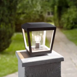 Lucande Dunia Pollarivalaisin, antrasiitti, metalli, 24 cm, IP54